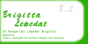 brigitta lepedat business card